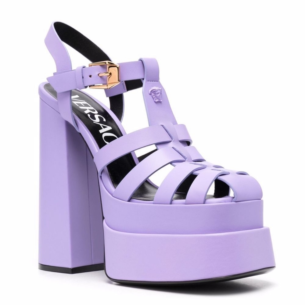 VERSACE ‘LA MEDUSA’ PLATFORM MARY JANE HEELS